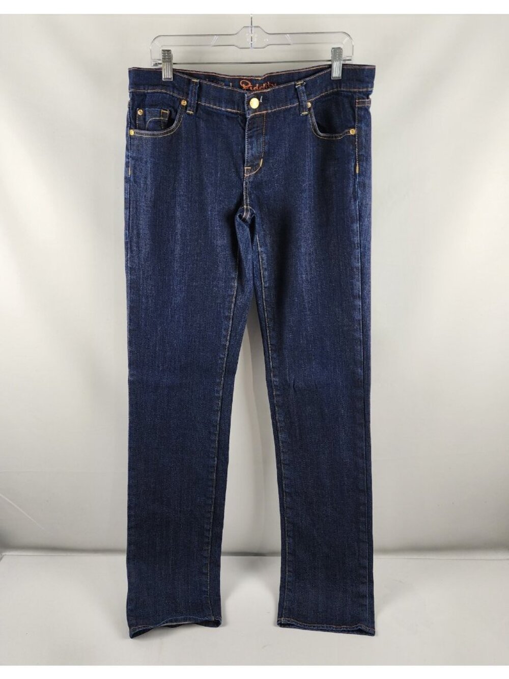 FIDELITY Jeans Womens 32x36 Blue Plumaria Straight Leg Dark Wash Denim